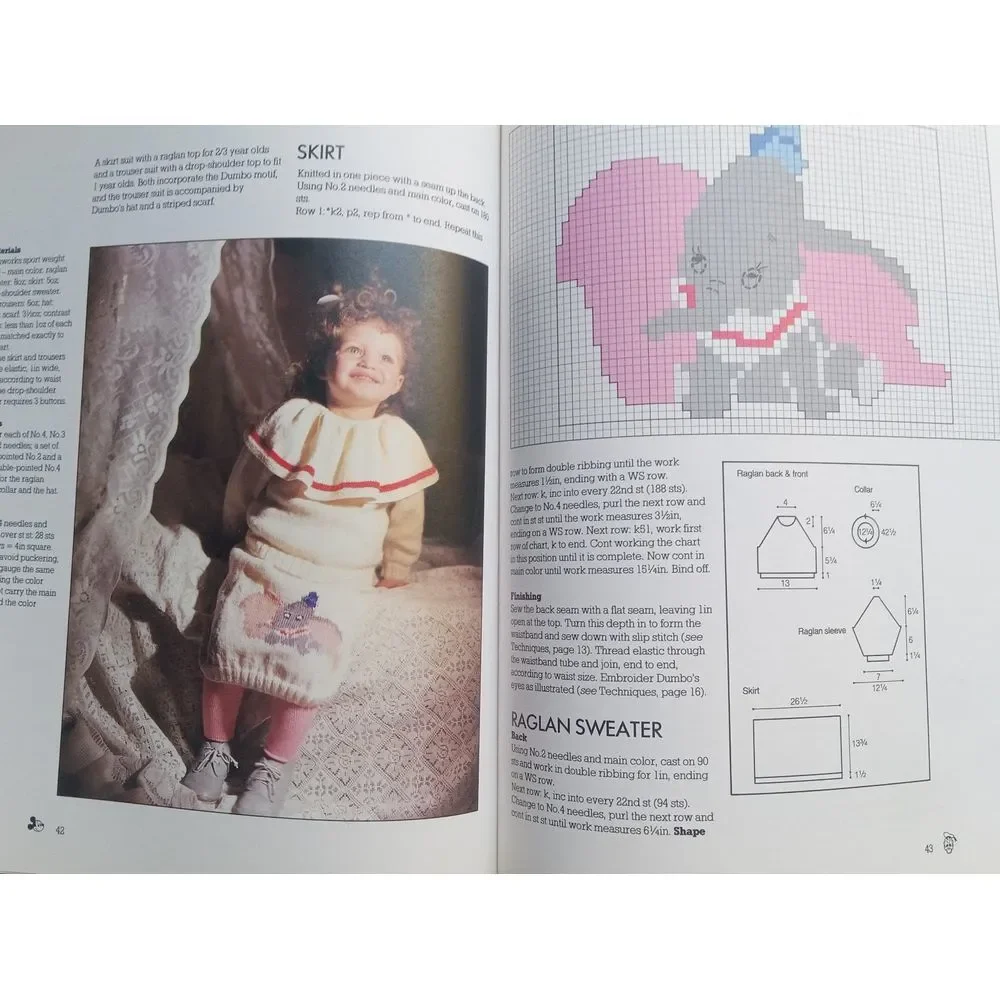 The Disney Book of Knitting‎ by Debby Robinson and Melinda Coss (1987 HC DJ)